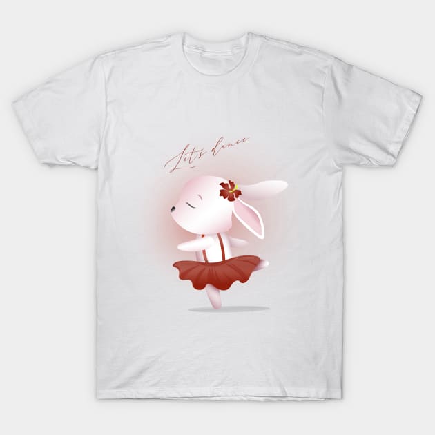 Dancing lovely bunny T-Shirt by Arch4Design